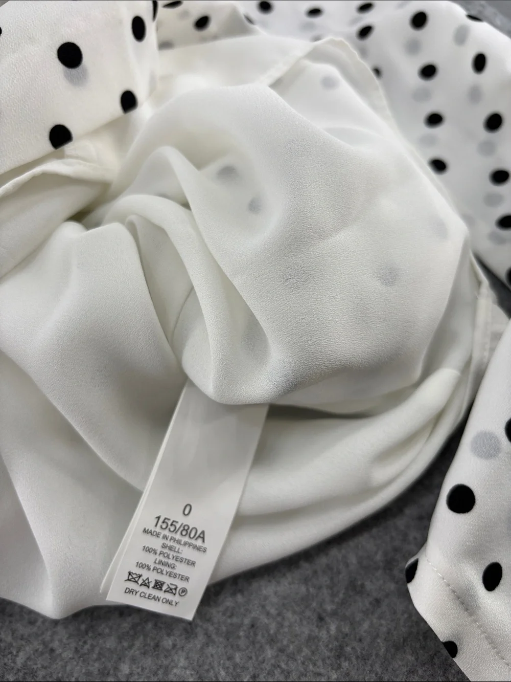 Kate Spade black and white Cabana Dot lined wide leg belt Jumpsuit size 0 NWT